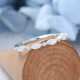 thumbnail image 3 of Silvago Jewel 2 Ct Marquise Cut Diamond Rings for Her - 14K White Gold Plated Rings - Wedding Proposal Rings for Girlfriend - Minimalist Eternity Bands for Women's - Forever Diamond Ring for Women's, 3 of 8