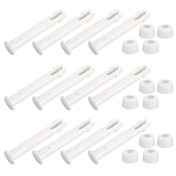 ROSENICE 12Pcs White Plastic Pool Connector Pin for Swimming Pool Accessories 2.36x0.35x0.35Inches