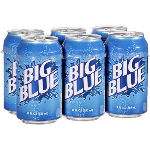 Big Red Big Blue Soda 12 Fl Oz 12 Count Walmart Com Walmart Com