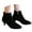 Black, variant on Women's Frosted Short Boots With Thin Heels And Pointed Toes