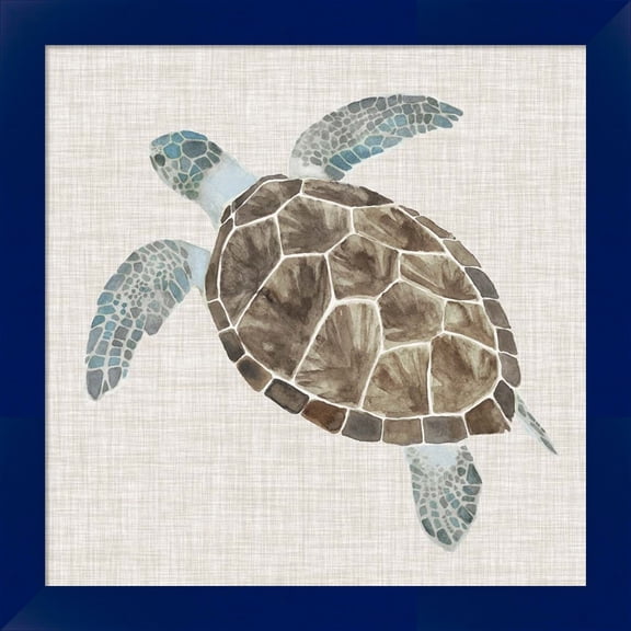 Great Art Now Sea Turtle II by Naomi McCavitt, Framed Wall Art, 14W x 14H
