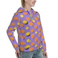 thumbnail image 6 of Xecao Yellow Lemon And Orange Pattern Hoodies for Women Sweatshirts Long Sleeve Sweatshirts Pullover Outfits with Pocket-Medium, 6 of 7