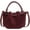 Red, variant on Drawstring Bucket Bag for Women PU Leather Tote Handbag Waterproof Shoulder Bag Crossbody Bag Fashion Top-handle Bag