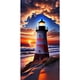thumbnail image 1 of (LP496) Resina Con Paisaje Faro Costero Diamante 40*80CM, 1 of 9