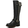 thumbnail image 3 of GLOBALWIN Women's Grey Quilted Knee-High Fall Winter Fashion Riding Boots 6M, 3 of 8