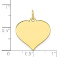 thumbnail image 2 of 10k Yellow Gold .018 Gauge Heart Disc Charm Pendant, 2 of 2