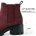 thumbnail image 4 of Harvest Land Women's Platform Chelsea Boots Chunky Block Heel Booties Slip on Ankle Boots for Ladies, 4 of 7