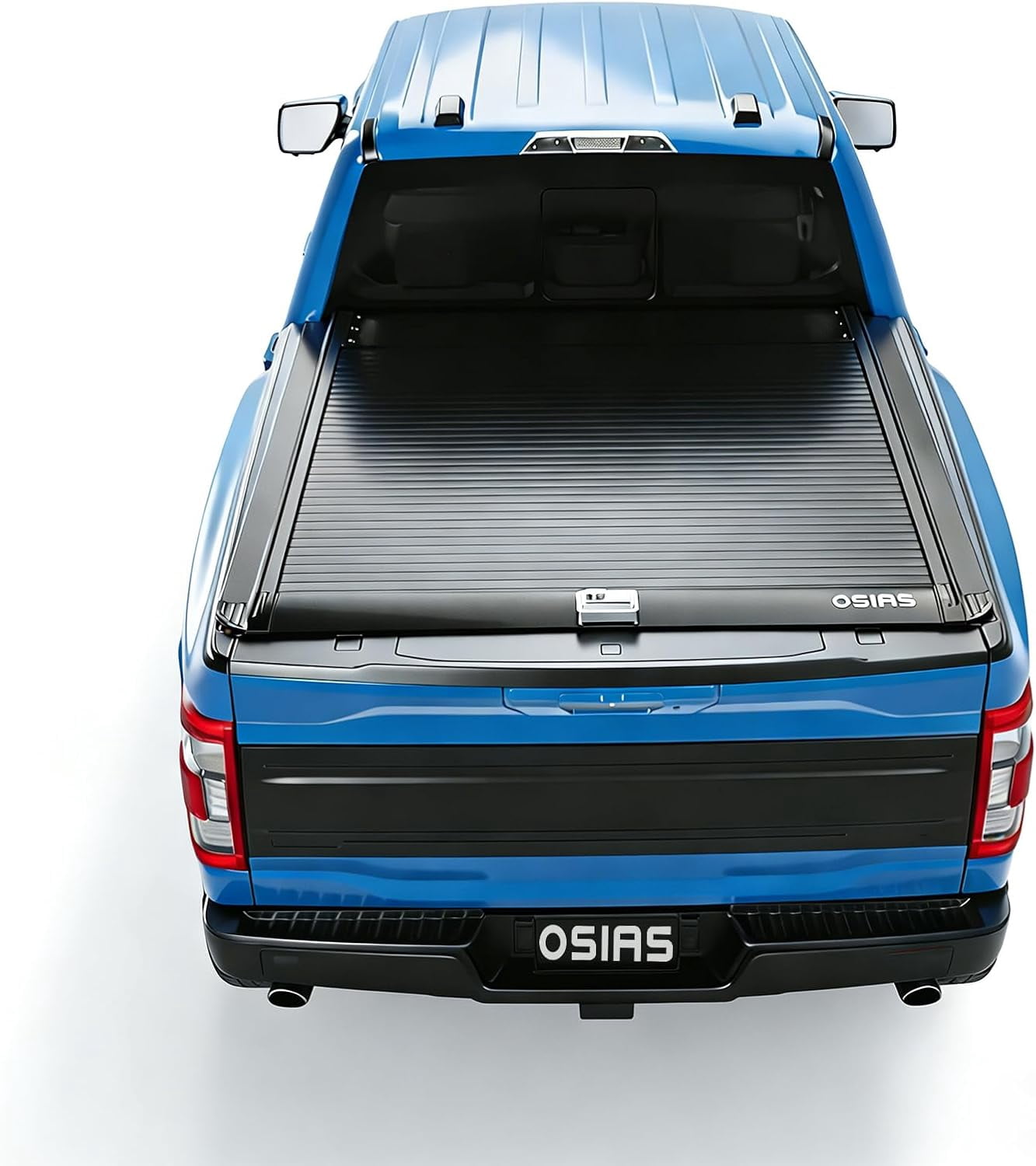 OSIAS Retractable Hard Truck Bed Tonneau Cover for 2013–2023 Toyota Tacoma 5FT (60.5") Bed, Aluminum Sliding Cover with Combination Lock, Waterproof, No-Drill Installation