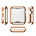 thumbnail image 4 of Sleektime Case for Apple Watch Series 3/2/1 38mm, Tempered Glass Screen Protector, High Definition Scratch Resistant Soft Cover for Apple Watch Accessories, Rosegold, 4 of 7