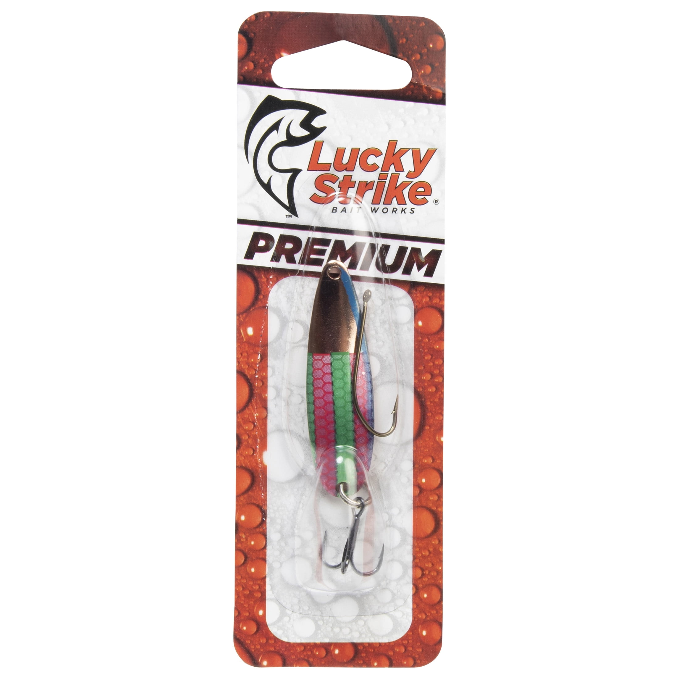 Lucky Strike Baitworks Rainbow Lure Spoon, 1-3/4", Fishing Spoon