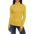 thumbnail image 1 of MKLEKYY Sweaters for Women Women's Turtleneck Ribbed Base Sweater Cute Warm Stylish Pullover Sweater, 1 of 1