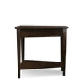 thumbnail image 5 of Leick Home 10074-CH Recliner Wedge Table with Shelf, Chocolate Oak, 5 of 13