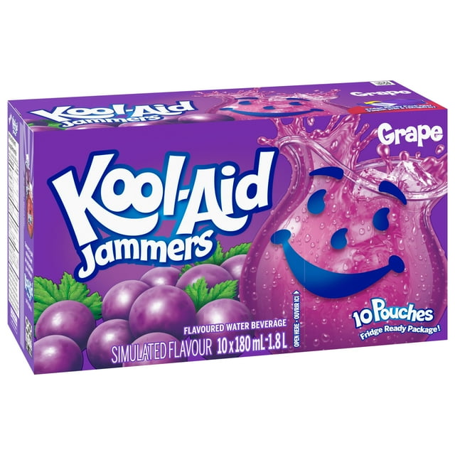 Kool-Aid Jammers, Grape 10X180ML