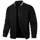thumbnail image 1 of pstuiky Camisas para hombre de manga larga, Chaqueta de manga larga con cuello alto y cremallera de color liso para hombre Tops casuales para hombres xl, 1 of 4