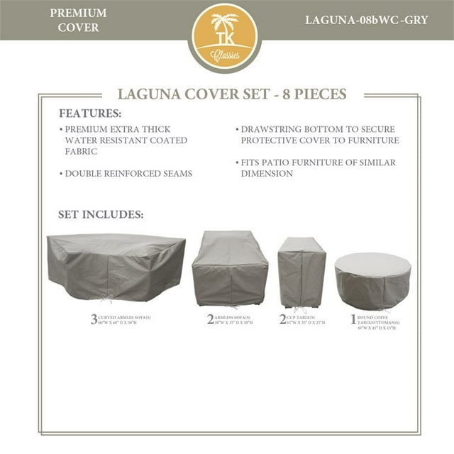 Housse de Protection LAGUNA-08b en Gris