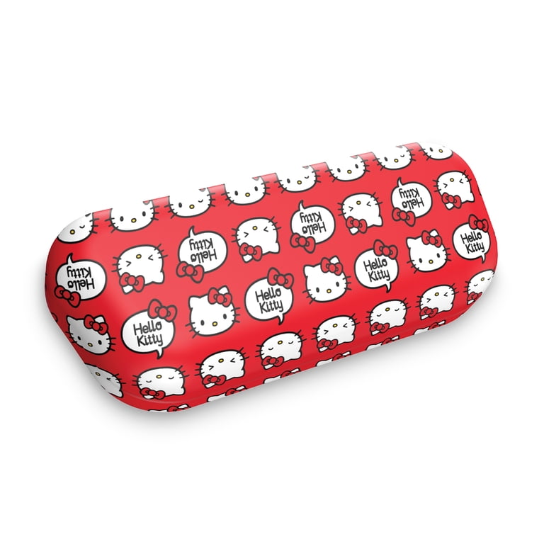 Hello Kitty Red Eyeglass Case with Soft Fabric Exterior  display picture 2