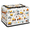 Multicolor 2, variant on ADECORIVY Crocodile Fabric Storage Bin with Lid, Decorative Closet Shelf Organizers, Christmas Alligator Foldable Basket Box Clothes Storage Bin with Handles
