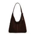 thumbnail image 1 of Bolso Hombro Esmerilado para Mujer Femenino Ante Gran Capacidad Color Sólido, 1 of 9