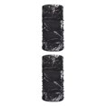 thumbnail image 2 of sweethay Neck Gaiter Balaclava Cover Tube Bandanas Pañuelos a prueba de polvo Pañuelo Transpirable Impresión Mujer Deportes Pesca negro negro 2Conjunto, 2 of 6