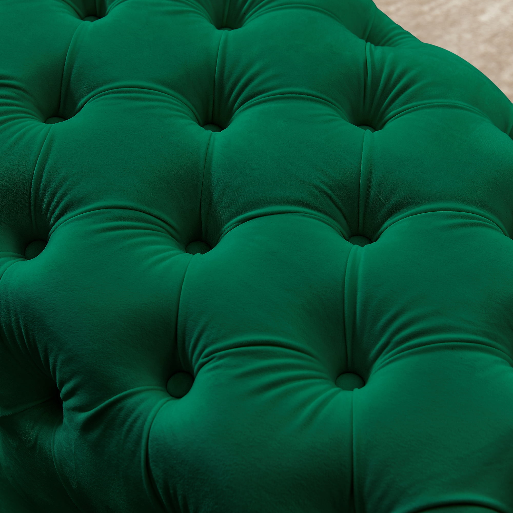 Kepooman 51 Inches Modern Velvet Bedroom Bench, Button-Tufted Upholstered Ottoman End of Bed Bench for Entryway Living Room Bedroom, Green Kepooman 51 Inches Modern Velvet Bedroom Bench, Button-Tufted Upholstered Ottoman End of Bed Bench for Entryway Living Room Bedroom, Green