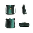 thumbnail image 5 of MKF Collection Avery Faux Crocodile Embossed Vegan Leather Women’s Crossbody Bag, Modern Crossover Purse Handbag by Mia K - Green, 5 of 7