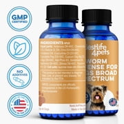 BestLife4Pets Worm Defense for Dogs – Natural Broad Spectrum Supplement to Help Remove Worm Infestations