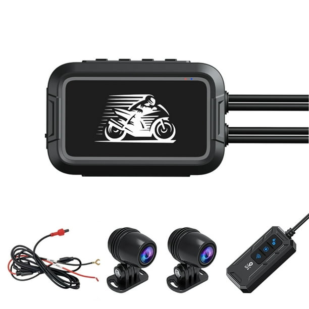 Grabador motocicleta doble lente HD 1080P impermeable interconexión cámaras grabación duales delanteras y traseras-V9 (sin pantalla GPS incorporada)