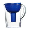 Brita Pacifica Water Filtration Pitcher with 1 Filter, 10-Cup, BPA Free, Blue