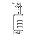 thumbnail image 4 of Master Lock 647D Serrure à combinaison, 4 of 4