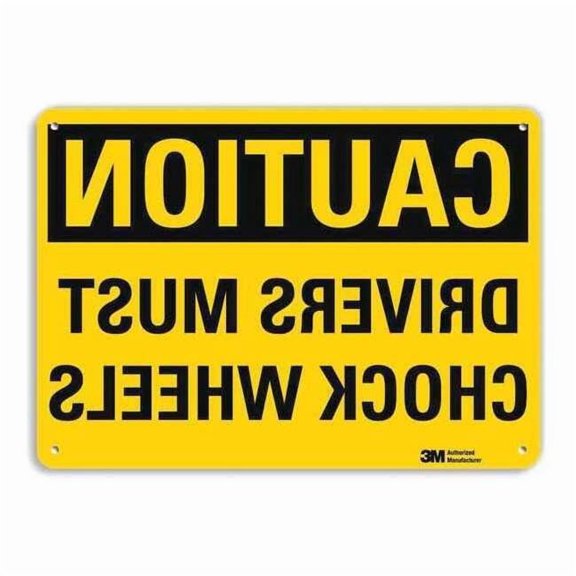 Lyle Safety Sign,10 inx14 in,Aluminum U4-1220-RA_14X10