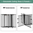 thumbnail image 6 of Pemberly Row Steel Fireplace Safety Fence Hearth Gate in Black, 6 of 10