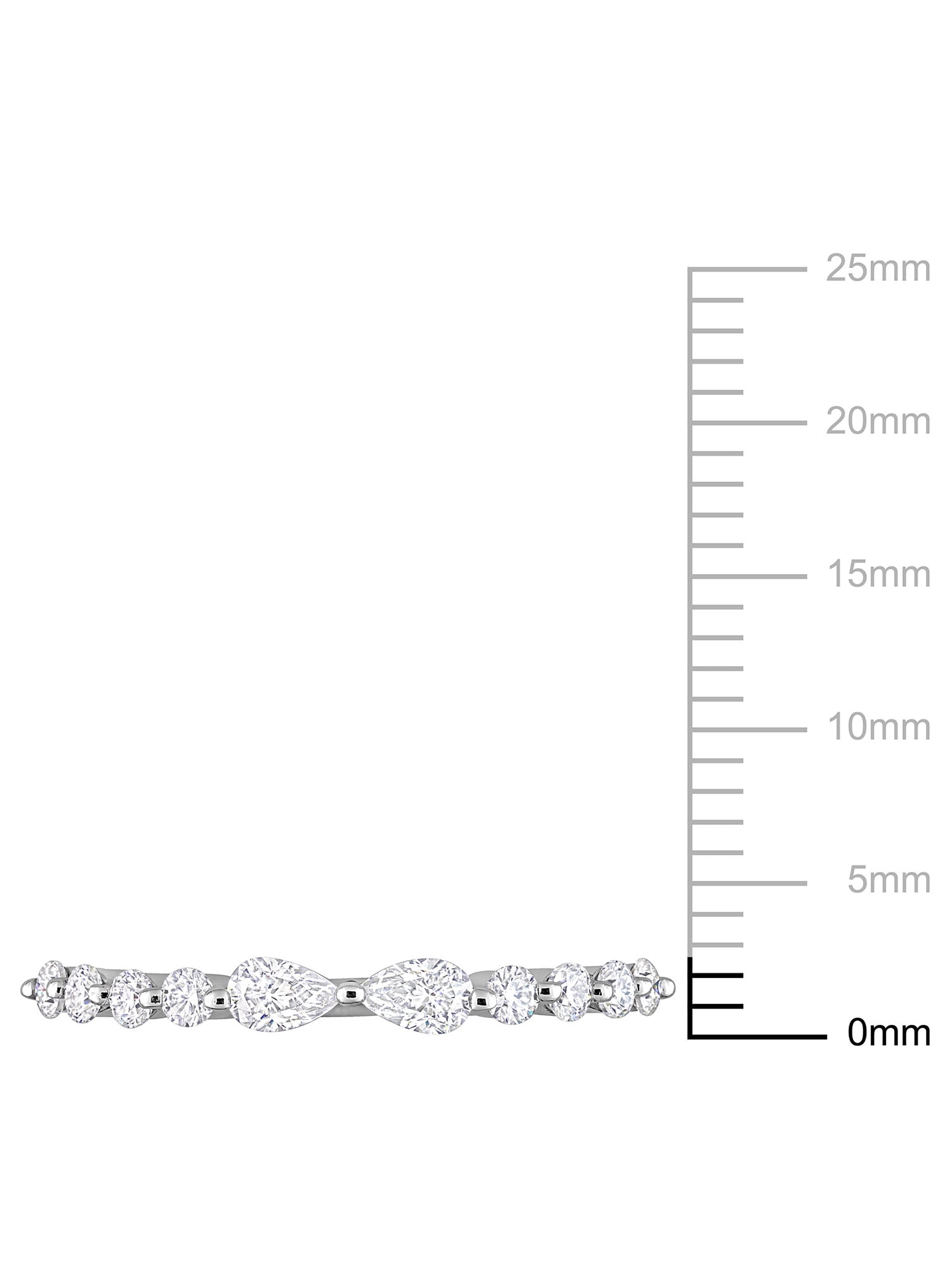 Everly Women's Created Moissanite Sterling Silver Ring