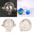 thumbnail image 1 of Paquete de 2 Moldes de Plástico para Velas, Moldes de Bolas Transparentes para Herramientas de Fabricación de Velas (100 Mm, 120 Mm) Soledad Esfera redonda del molde de la vela, 1 of 10