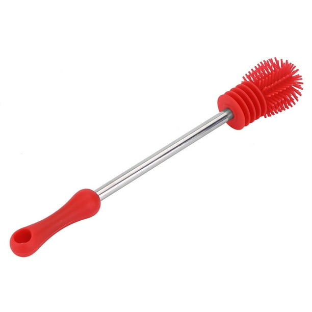 Cepillo de Botella de Silicona EOTVIA Limpiador de cocina con Manija Antideslizante 27 cm