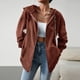thumbnail image 4 of Sudadera básica para mujer ajuste holgado color sólido manga larga cremallera ropa de calle traje Hugtrwg Para estrenar, 4 of 9