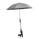 thumbnail image 2 of Sombrilla para silla de playa con clip para cochecito de golf, piscina y patio. Plata, 2 of 8