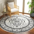 thumbnail image 2 of SAFAVIEH Tulum Nathan Oriental Area Rug, Ivory Grey/Charcoal, 6'7" x 6'7" Round, 2 of 8