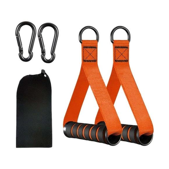 LOVIVER 2 Pieces Exercise Handles for Cable Machine Pulleys Pilates Strength Trainer