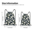thumbnail image 4 of Kdxio Lilies Flowers Print Drawstring Backpack Bag,Waterproof Draw String Back Sack, Gym Drawstring Bags Swim Bag For Unisex, 4 of 9