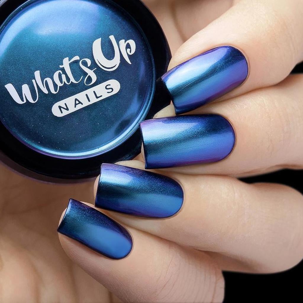 Whats Up Nails - Ocean Powder Magic Color Shifting Pigment with Multi Chrome Mirror Effect