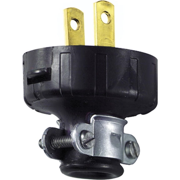 Leviton Replacement Plug 010-48646-02e Non-Grounding Electrical Plug - 15A 125V - Black