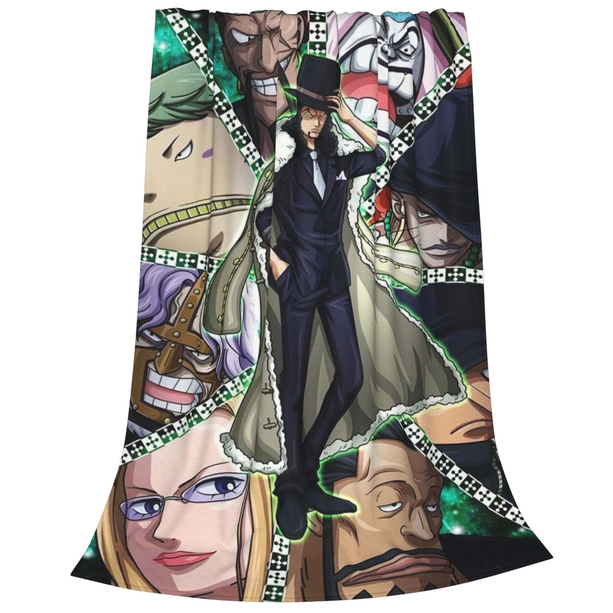 Rob Lucci Anime Blanket Seaman Outdoor Beach Straw Hat Blanket Thief ...