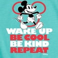 thumbnail image 3 of Disney - Wake Up, Be Cool, Be Kind, Repeat - Toddler & Youth Girls Short Sleeve Graphic T-Shirt, 3 of 5