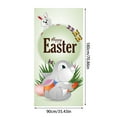 Easter Door Banner Hanging Flag Spring Home Decor Door Cover Bunny
