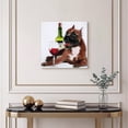 thumbnail image 5 of Empire Art Direct Happy Hour Frameless Free Floating Tempered Glass Panel Graphic Dog Wall Art, 20" x 20", Ready to Hang, 5 of 9