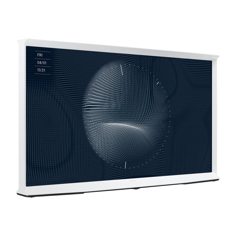 SAMSUNG 65" Class LS01B The Serif QLED 4K UHD Smart TV QN65LS01BAFXZA front and back view