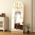 thumbnail image 5 of Lumora 59" x 16.3" Arched Full Length Mirror Wall Mirror with Stand Modern Full Body Mirror,Gold, 5 of 6