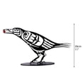 thumbnail image 3 of Figura de cuervo de metal BuyWeek Adorno de escritorio salida alta intensidad, 3 of 9
