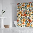 thumbnail image 2 of Pioneer Flower Floral Print Pattern Shower Curtain 72"x84" ,Bathroom Decorative Shower Curtains Set with 12 Hooks,Modern Waterproof Washable Shower Curtain, 2 of 6