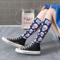 thumbnail image 5 of Logiee crystal flower Skull Print Gift Stocking Stuffers,Adult Stockings,Novelty Socks,Funny Socks Birthday Running Walking Sleeping, 5 of 6